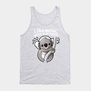 Koala likes music Tank Top